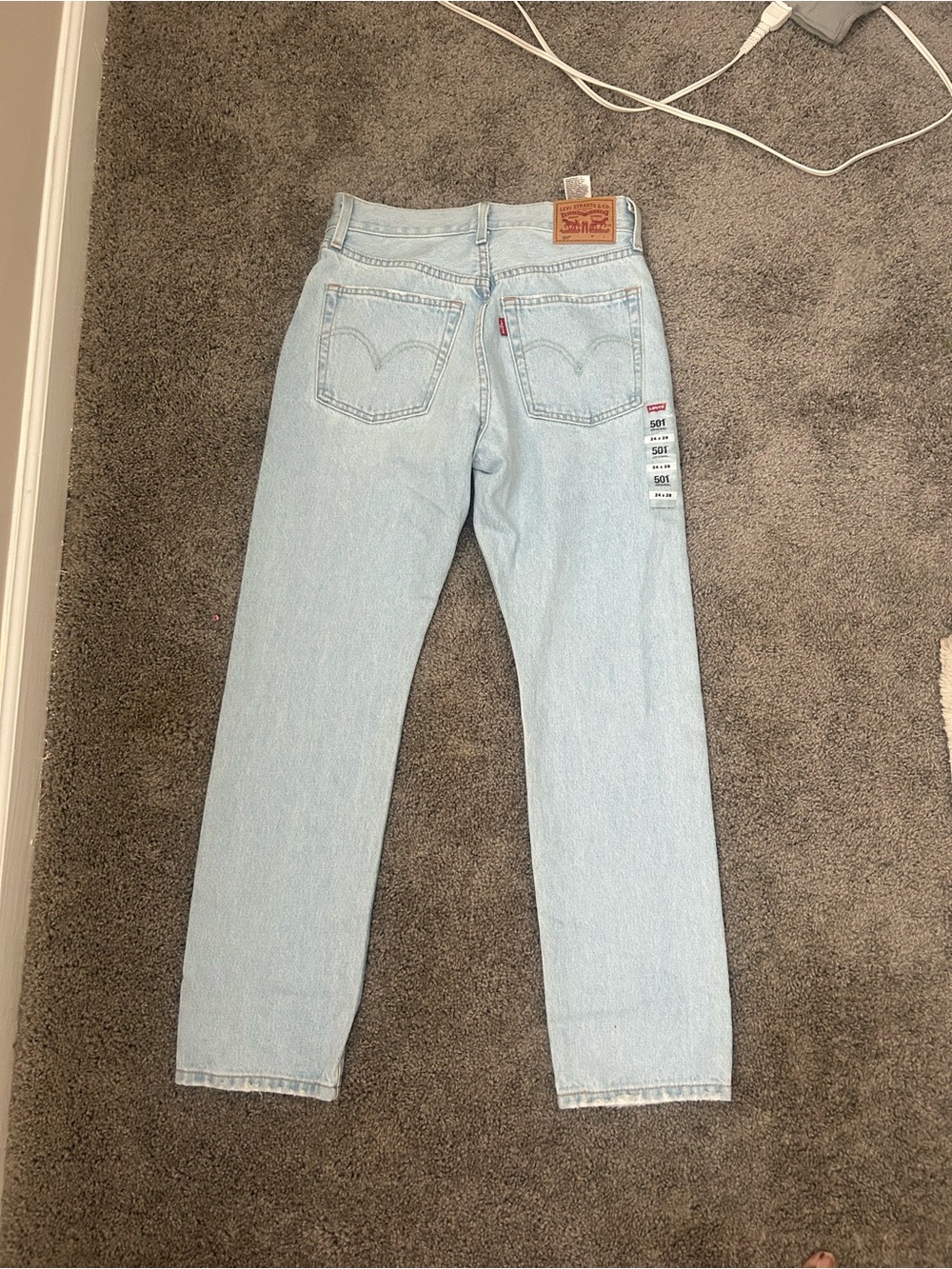 Levi's Light Blue Vintage-Inspired Straight Leg Jeans